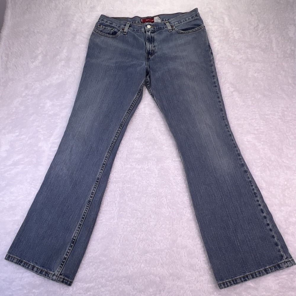 VTG Levi's 518 'Superlow' Bootcut Women's Jeans 13M Jr Medium Wash Denim Y2K USA